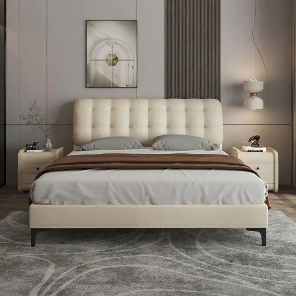 At Luxe Maple, we believe the best furniture blends comfort with craftsmanship—and upholstered beds do exactly that.