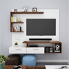 Viny TV Panel- Frosty White- Upto 55 inches TV - Luxe Maple
