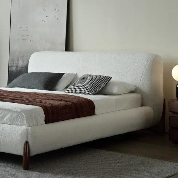 Grande Premium Upholstered Bed Without Storage In Brooklyn Fabric