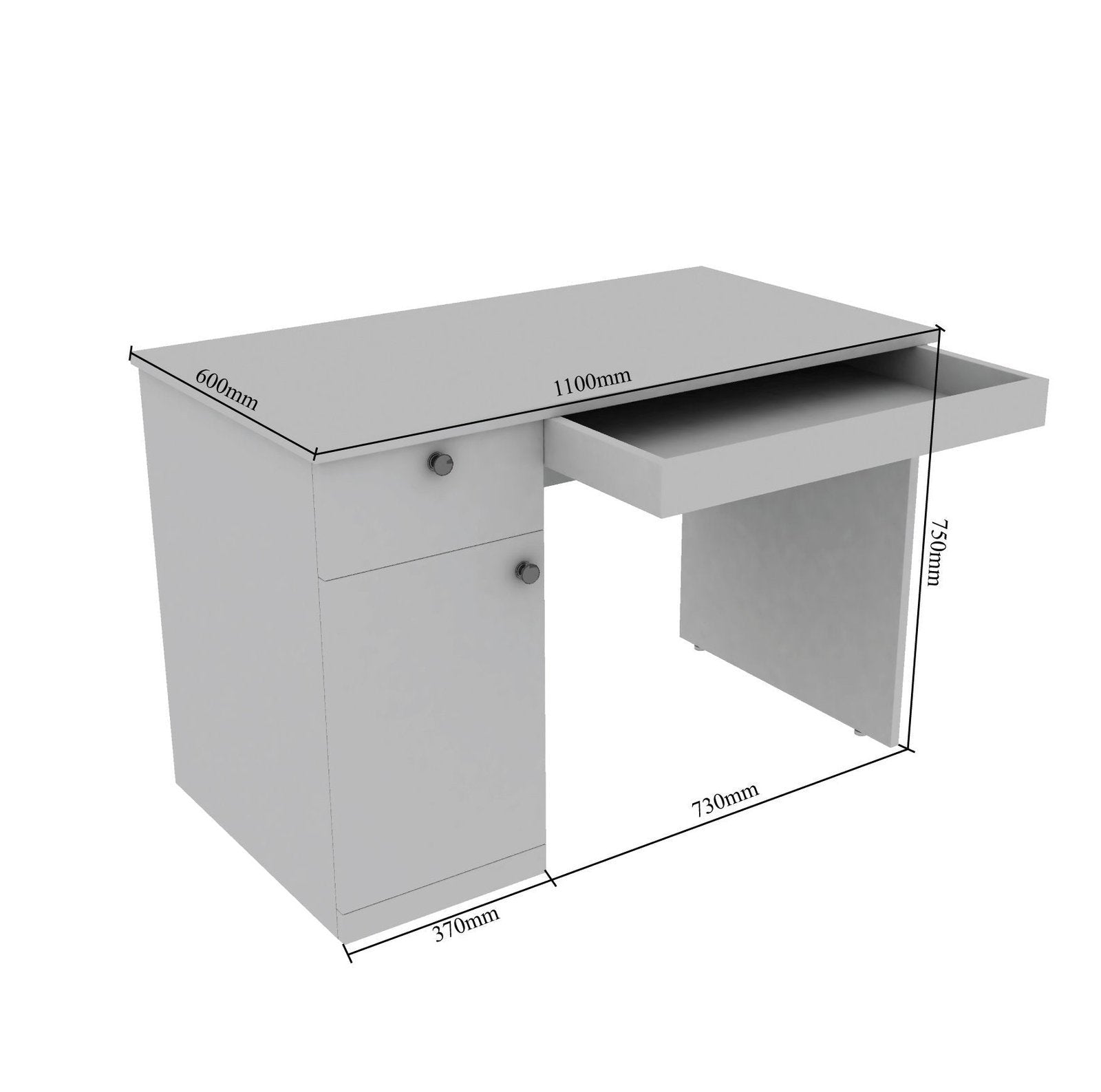Uniclass Study Table in Walnut Colour by Dream Box