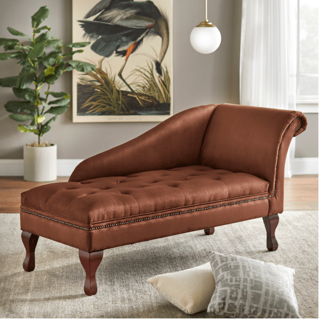 Simple Living Chaise Lounge Orange