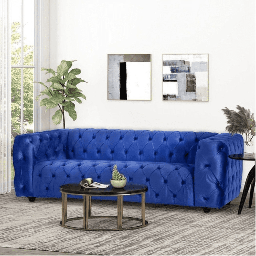 Sagawood Velvet Tufted Sofa Set