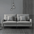 Mexico Straight Line Sofa Set in Grey Color - Luxe Maple
