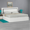 Helen PU Polish Bed in White Color - Luxe Maple
