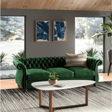 Romeo Chesterfield Sofa Set Green