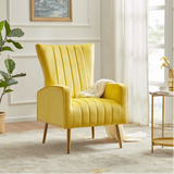 Bells Wing Back Chair Yellow