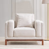 Dubai Pro Luxury Mid-Century Sofa In Cotton 1 Seater