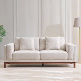 Dubai Pro Luxury Mid-Century Sofa In Cotton 3 Seater