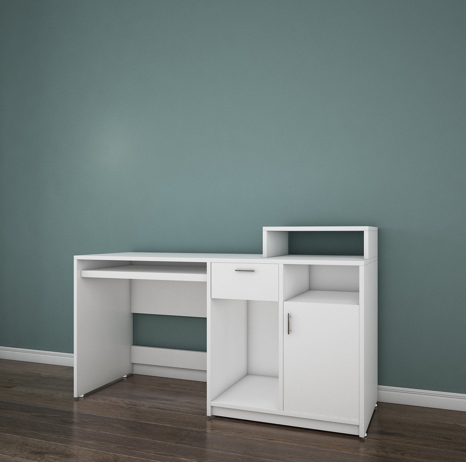 Volvur Study Table in White Color