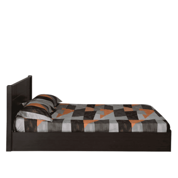 Cleopatra Bed with Storage in Brown Finish - Luxe Maple