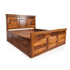 Camden King Size Bed In Sheesham Wood - Luxe Maple