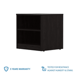 Solimo Engineered Wood Wenge Finish Bedside Table
