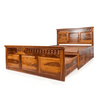 Camden King Size Bed In Sheesham Wood - Luxe Maple