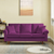 Straight Line Sofa Set in Purple - Luxe Maple