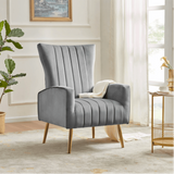 Bells Wing Back Chair Grey