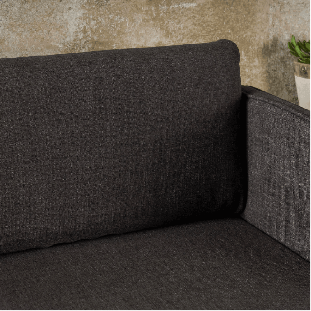 Augusto Mid-century Modern Fabric Chaise Sectional