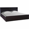 Denver Wooden Bed with Storage in Brown Glossy Finish - Luxe Maple