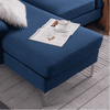 Jasmine Blue Sectional Sofa Set - Luxe Maple