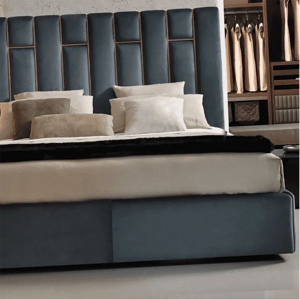 Flex Luxury Upholstered Bed in Suede