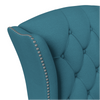 Copper Grove Crawley Diamond Button-Tufted Wingback Chair - Luxe Maple