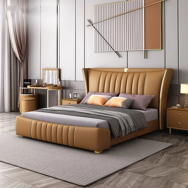 Relexo Upholstered Luxury Bed in Leatherette.