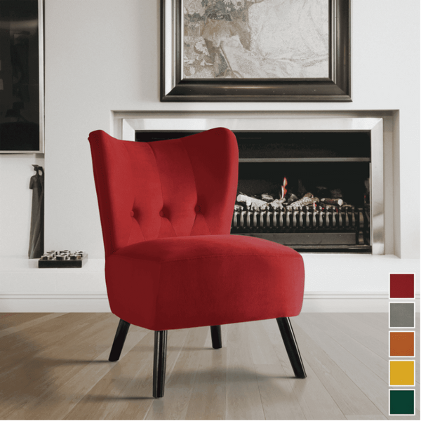 Lappy Suede Accent Chair - Luxe Maple