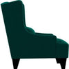 Cayo Chesterfield Wing Chair in Green Color - Luxe Maple