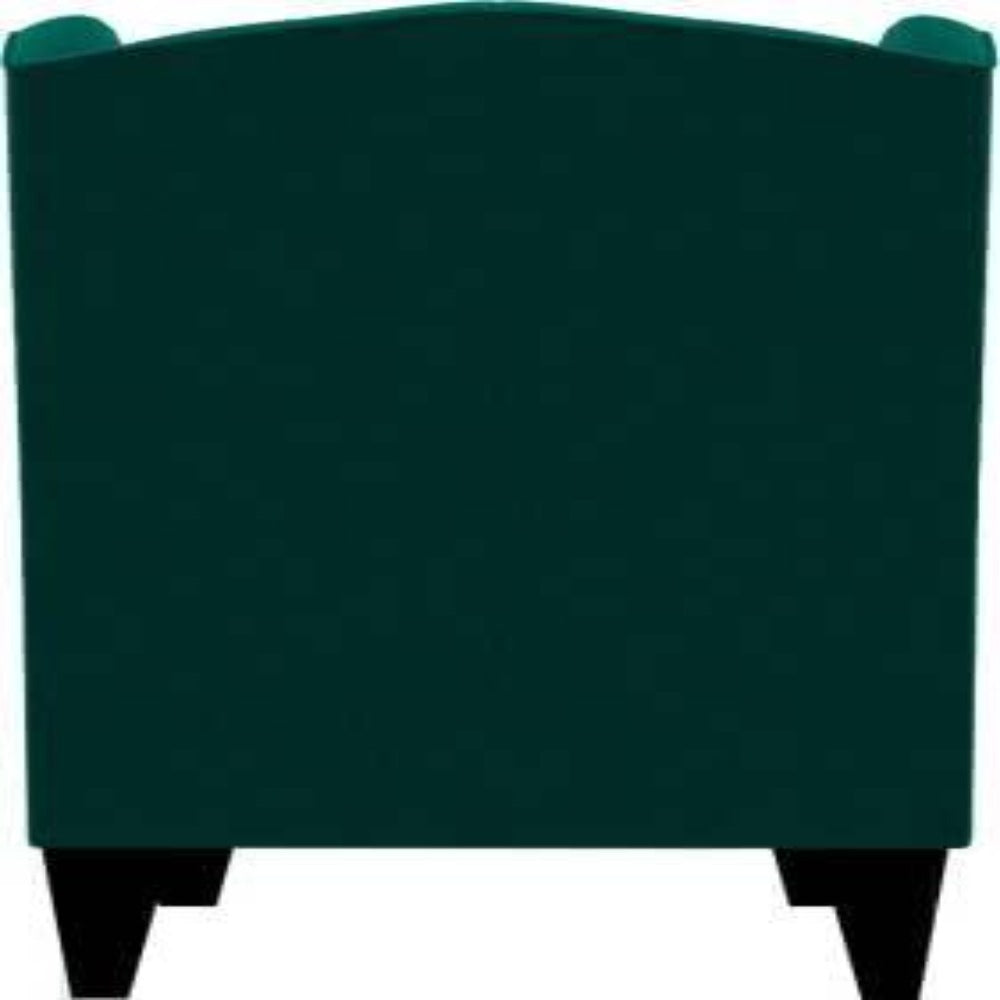 Cayo Chesterfield Wing Chair in Green Color