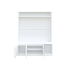 Union TV Unit- Frosty White - Luxe Maple