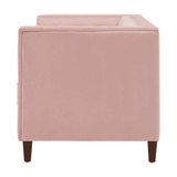Brew Pink Suede Sofa or Loveseat with Pillows