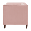 Brew Pink Suede Sofa or Loveseat with Pillows - Luxe Maple