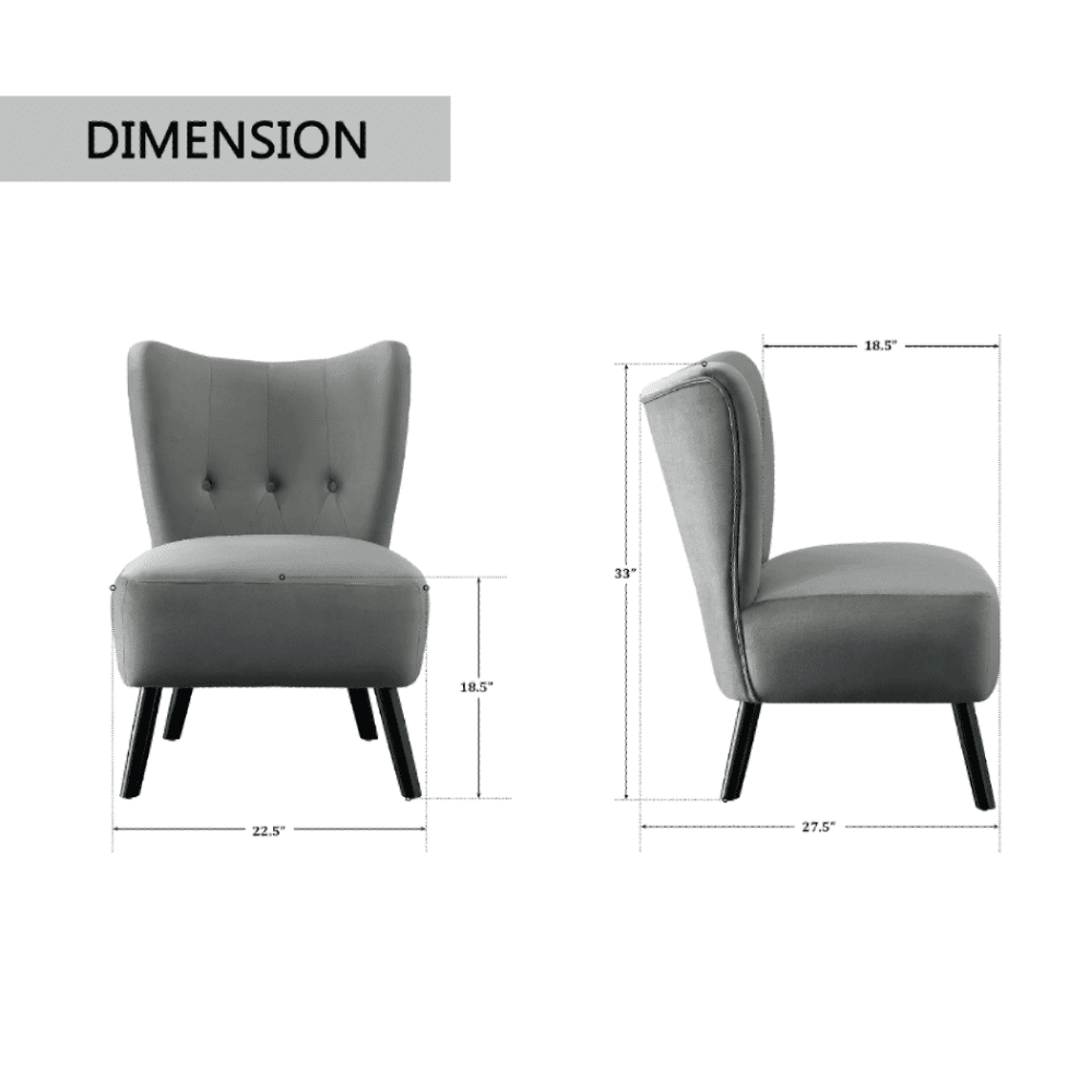 Lappy Suede Accent Chair