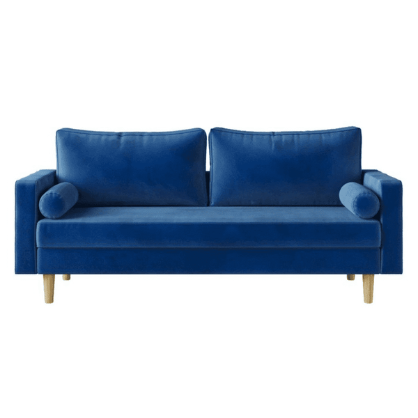 Craftmen Modern Sofa Set in Suede Fabric - Luxe Maple