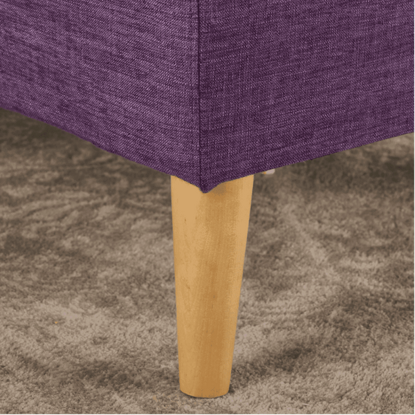 Augustus Mid-century Modern Fabric Chaise Sectional - Luxe Maple