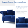 Jack & Hill Chesterfield Suede Sofa Set - Luxe Maple
