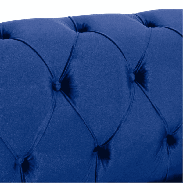 Sagawood Faux Leather or Velvet Tufted Sofa Set - Luxe Maple