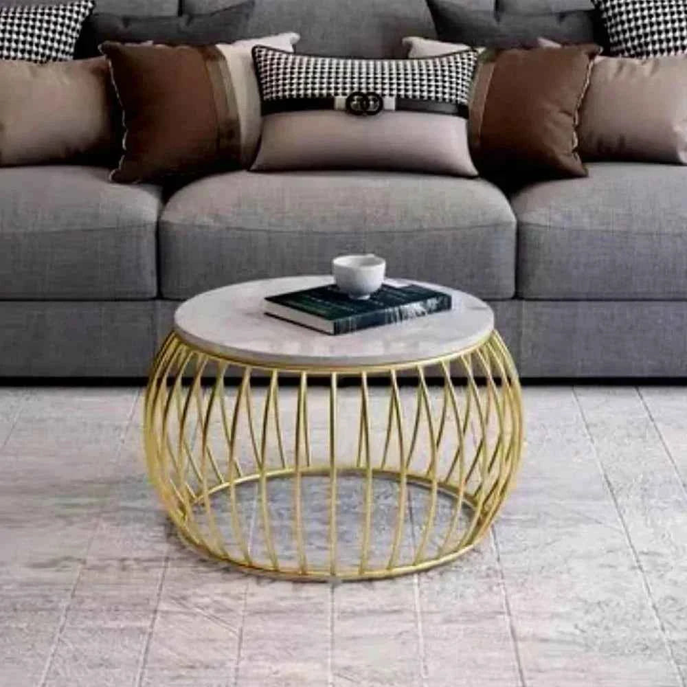 Ketty Golden Nesting Table Set of Two - Center Table
