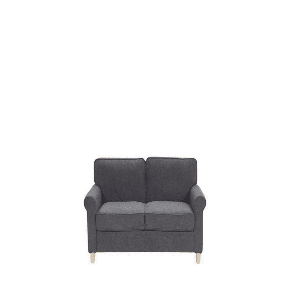 Classic Retro Sofa Set in Grey 2 Seater