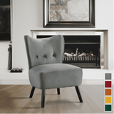 Lappy Suede Accent Chair Grey