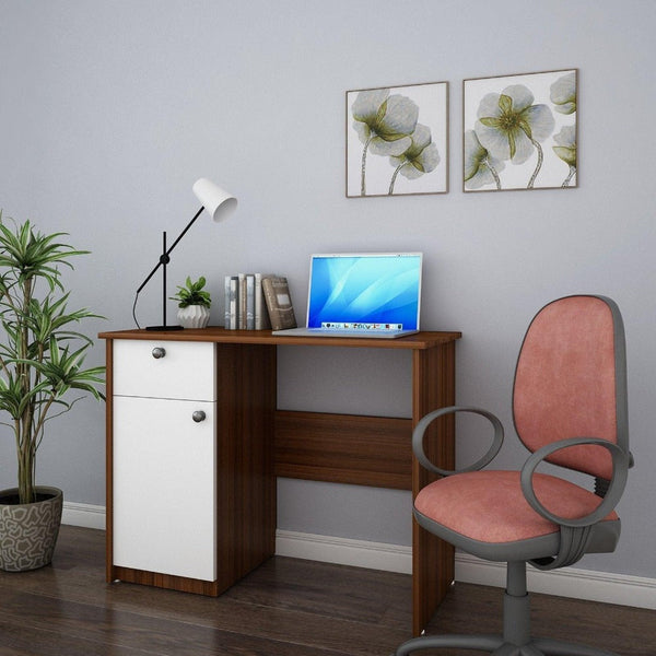 Rollex Study Table in Multi Color - Luxe Maple