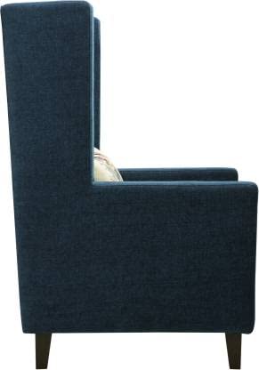 Zolo Wing Chair in Blue Color - Luxe Maple