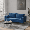 Craftmen Modern Sofa Set in Suede Fabric - Luxe Maple