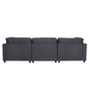 Ronald Sectional Sofa Set in Charcoal Color - Luxe Maple