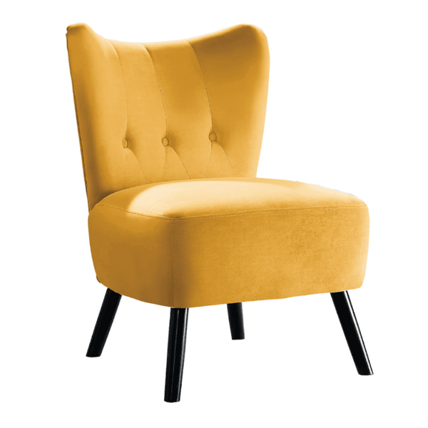 Lappy Suede Accent Chair - Luxe Maple