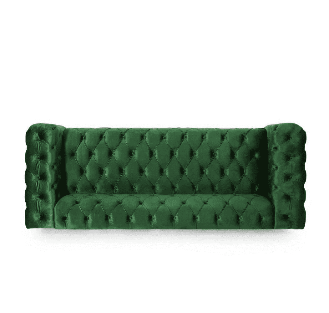 Sagawood Velvet Tufted Sofa Set