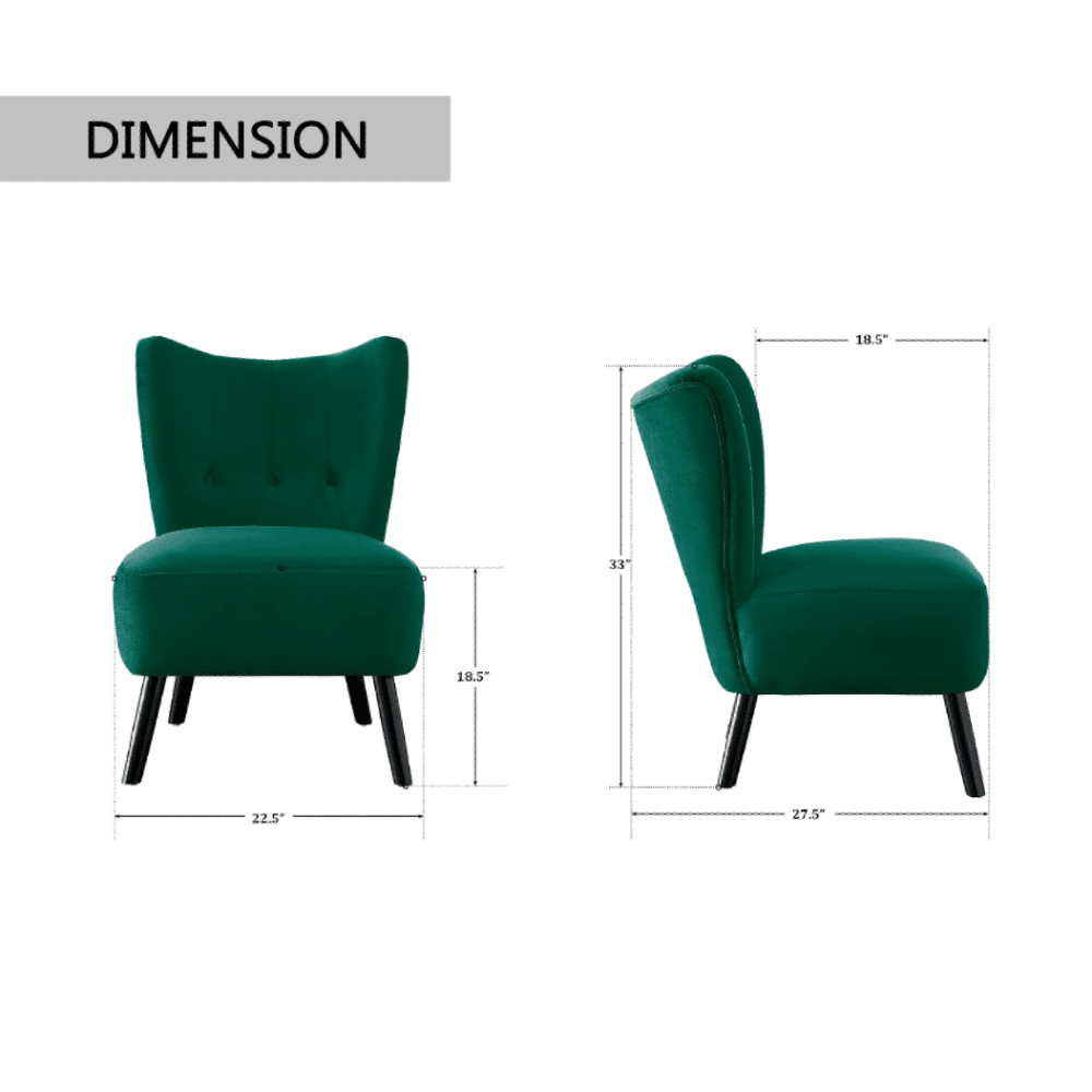 Lappy Suede Accent Chair