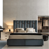 Flex Luxury Upholstered Bed in Suede King Pro