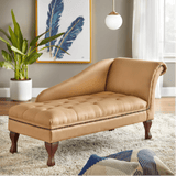 Simple Living Chaise Lounge Beige