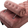Tiffo Suede Lounger in Blush Pink Color - Luxe Maple