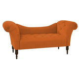 Loveseat Quilted Suede Lounger